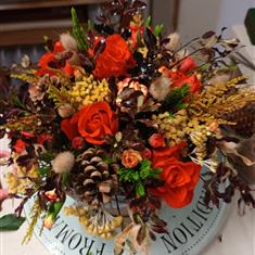 autumn hatbox florist choice