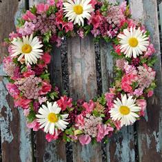 Large tribute ring daisy pink